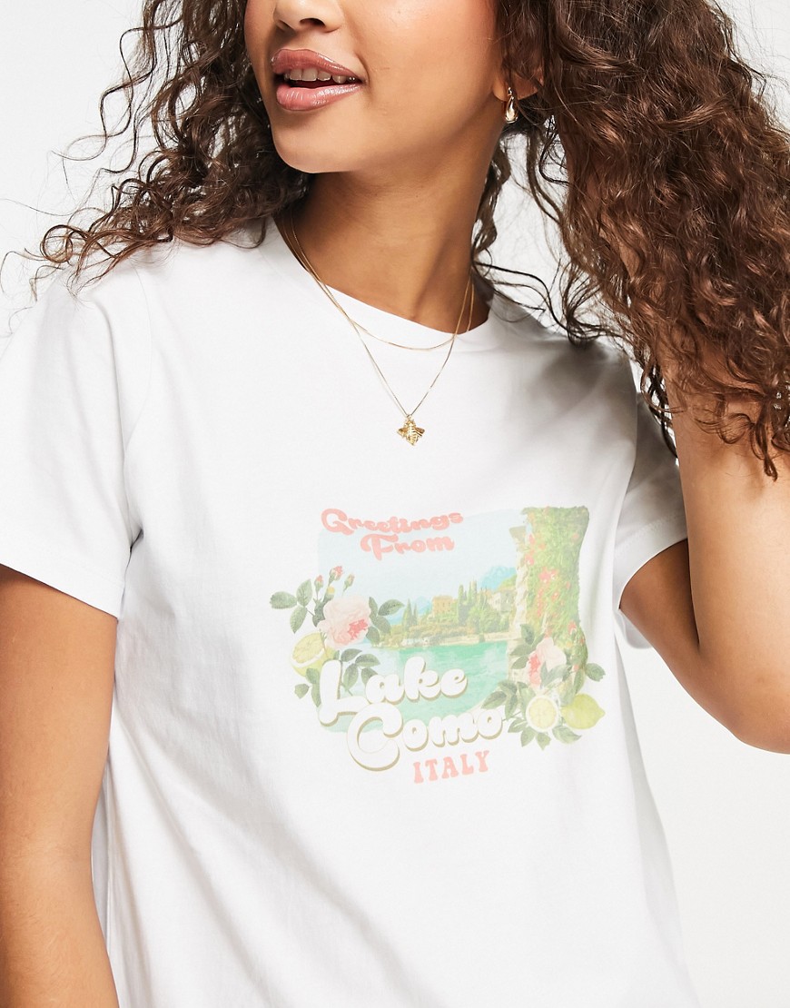 Charlie Holiday T-Shirt White for Women by Asos GOOFASH