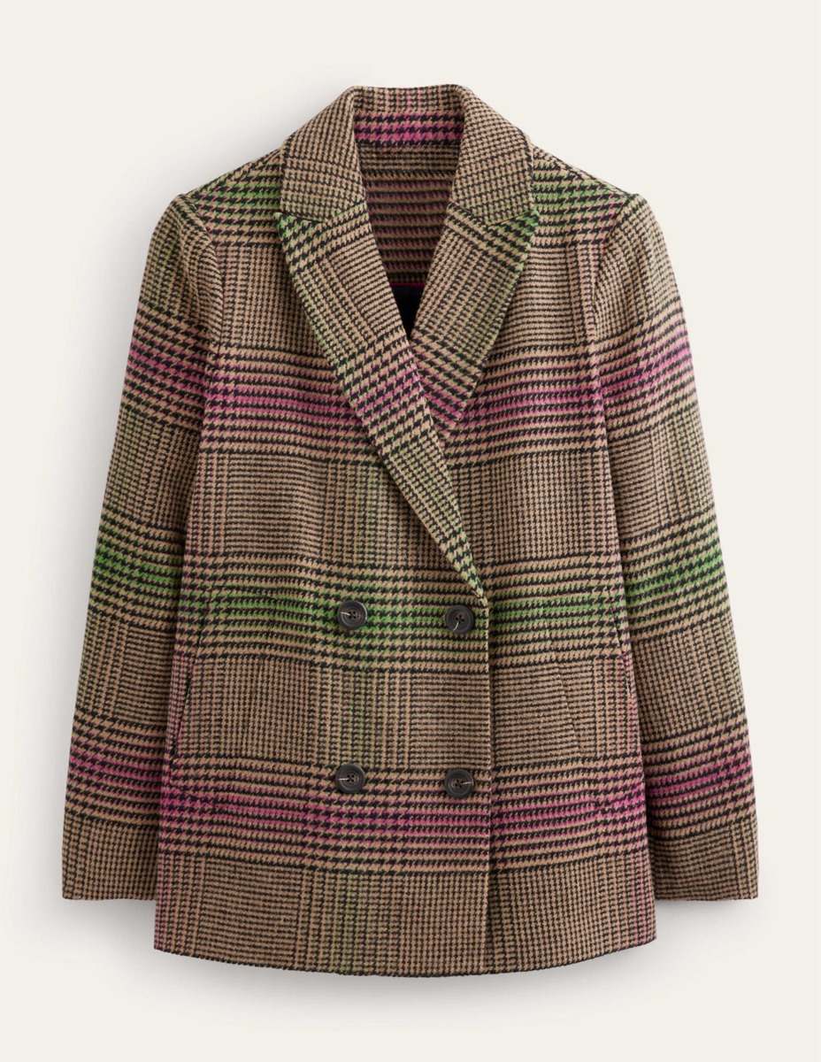 Checked Coat for Women at Boden GOOFASH