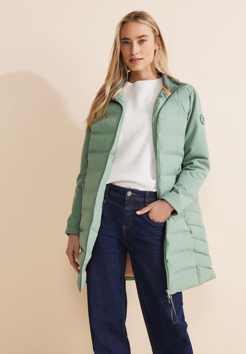 Coat Green for Woman by Street One GOOFASH