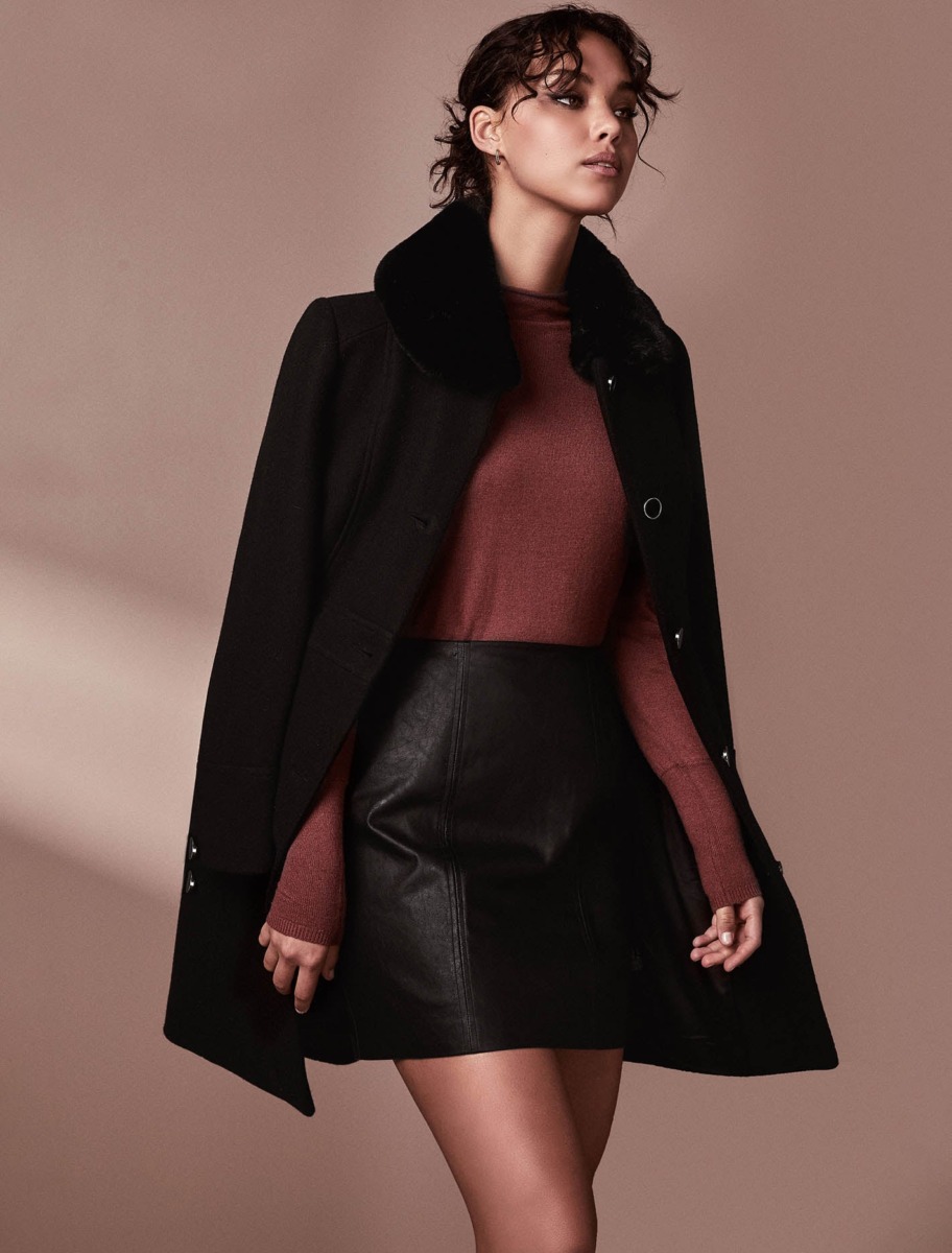 Coat in Black - Ever New - Woman - Ever New GOOFASH