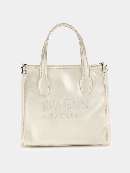 Cream Ladies Handbag - Guess GOOFASH