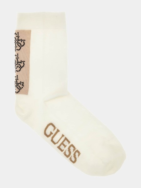 Cream Socks - Guess Ladies GOOFASH