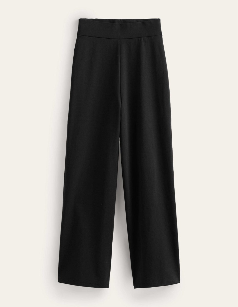 Cropped Trousers - Black - Boden GOOFASH