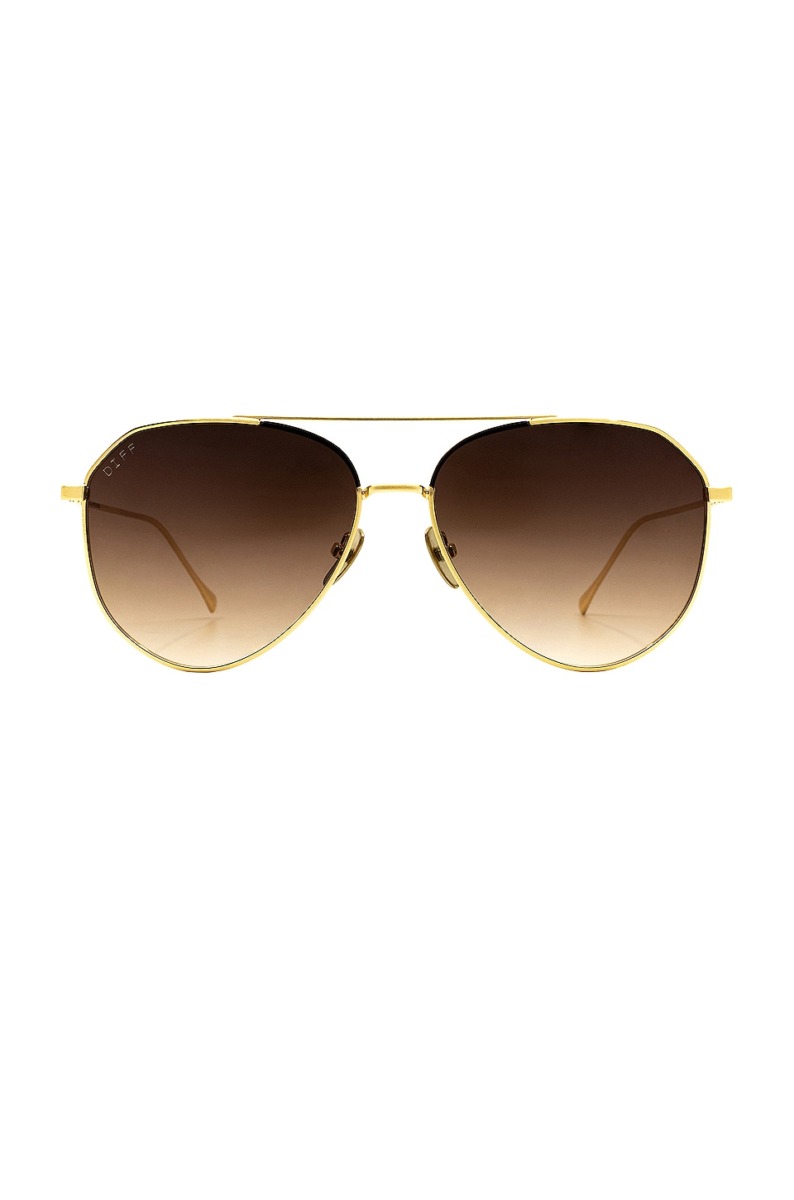 Diff Eyewear Women's Sunglasses Gold - Revolve GOOFASH