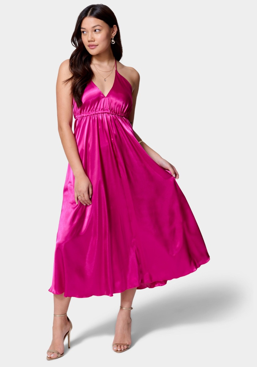 Dress in Pink - Bebe GOOFASH