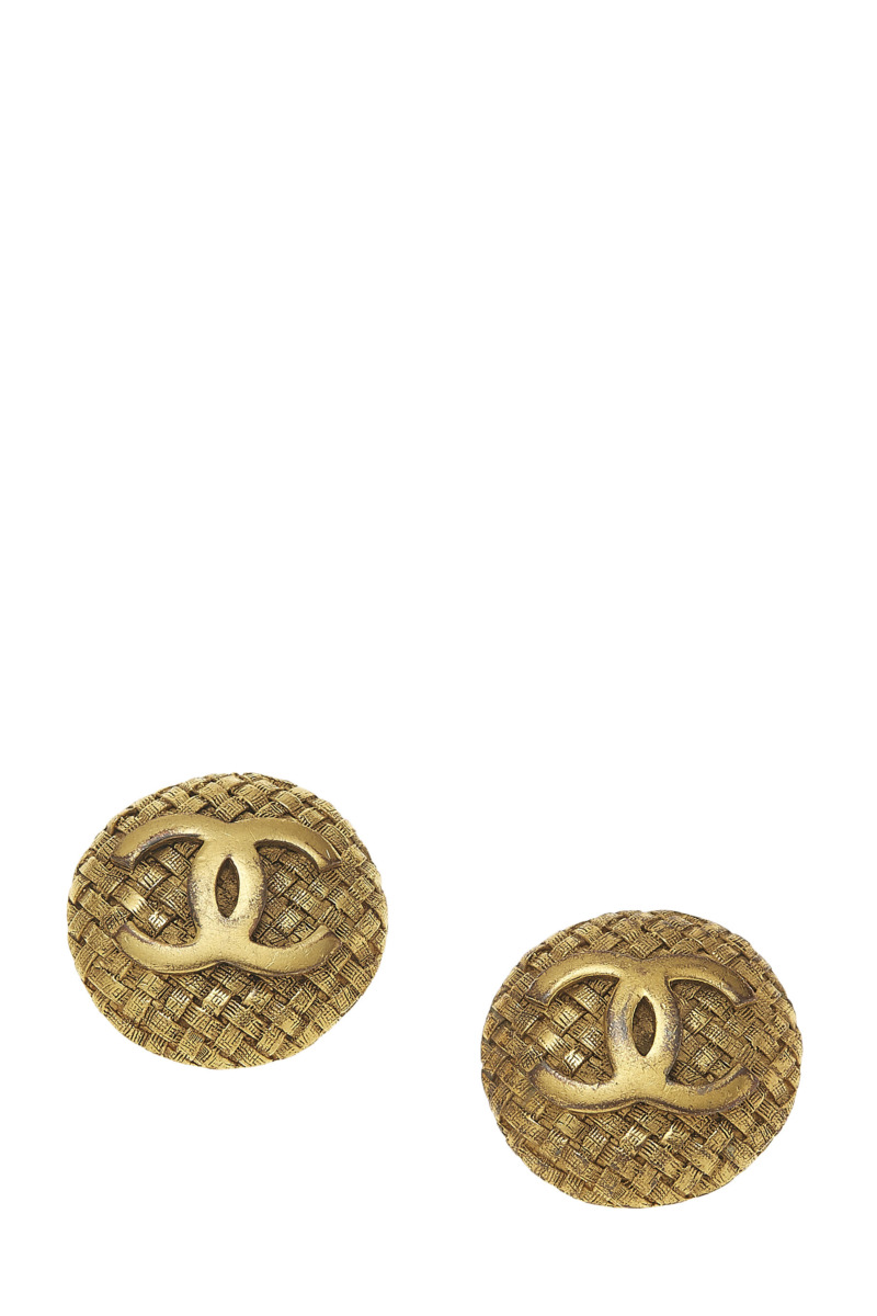 Earrings Gold Chanel WGACA Ladies GOOFASH