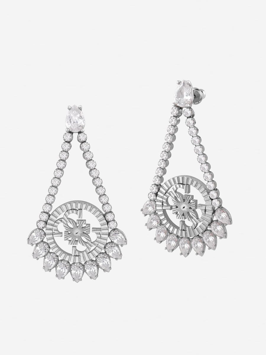 Earrings Silver from Guess GOOFASH