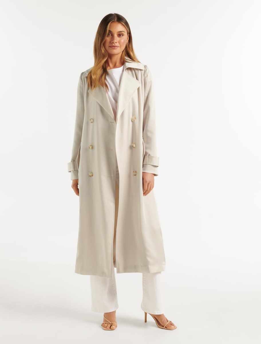 Ever New Womens Champagne Trench Coat GOOFASH