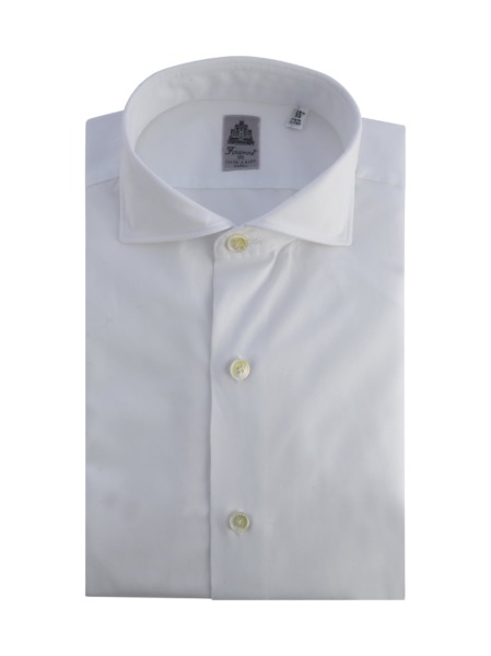 Finamore Shirt in White at Suitnegozi GOOFASH
