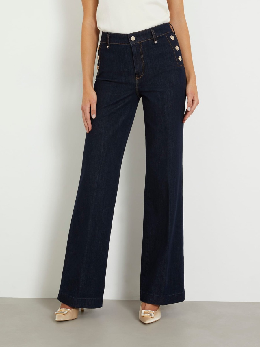 Flared Jeans Blue - Guess Woman GOOFASH