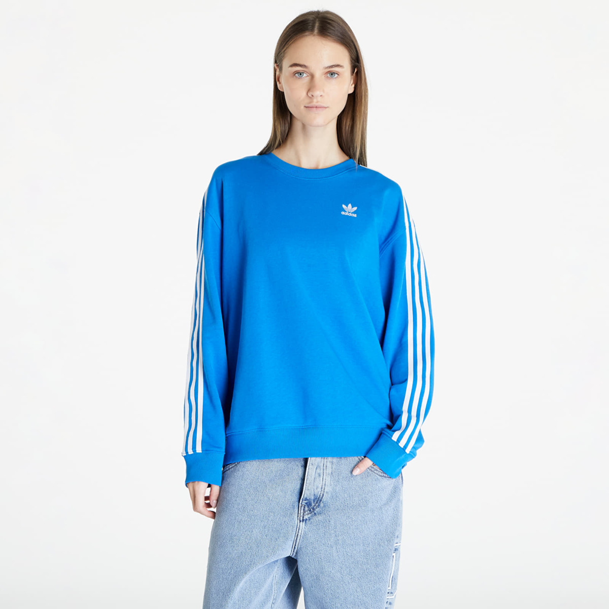 Footshop - Ladies Sweatshirt in Blue - Adidas GOOFASH