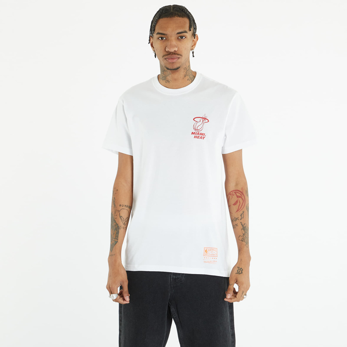Footshop Mens Top in White by Mitchell & Ness GOOFASH