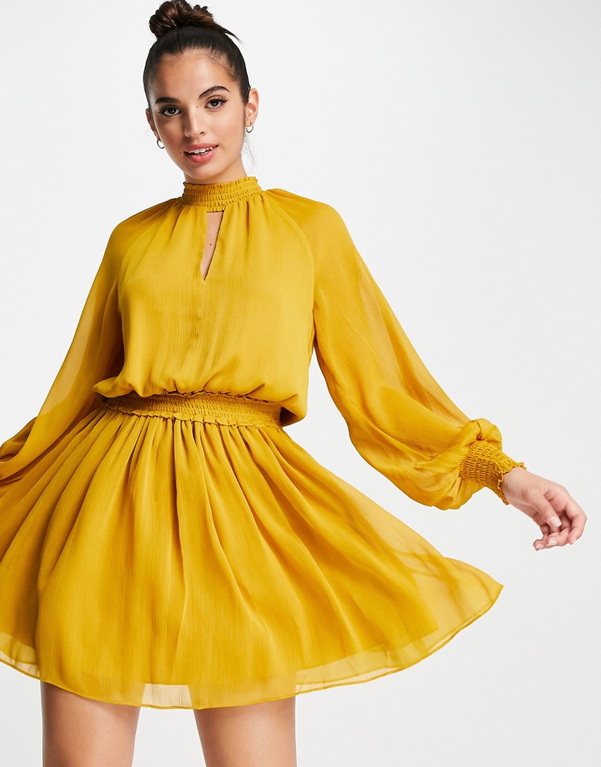 Forever New - Yellow Women Mini Dress - Asos GOOFASH