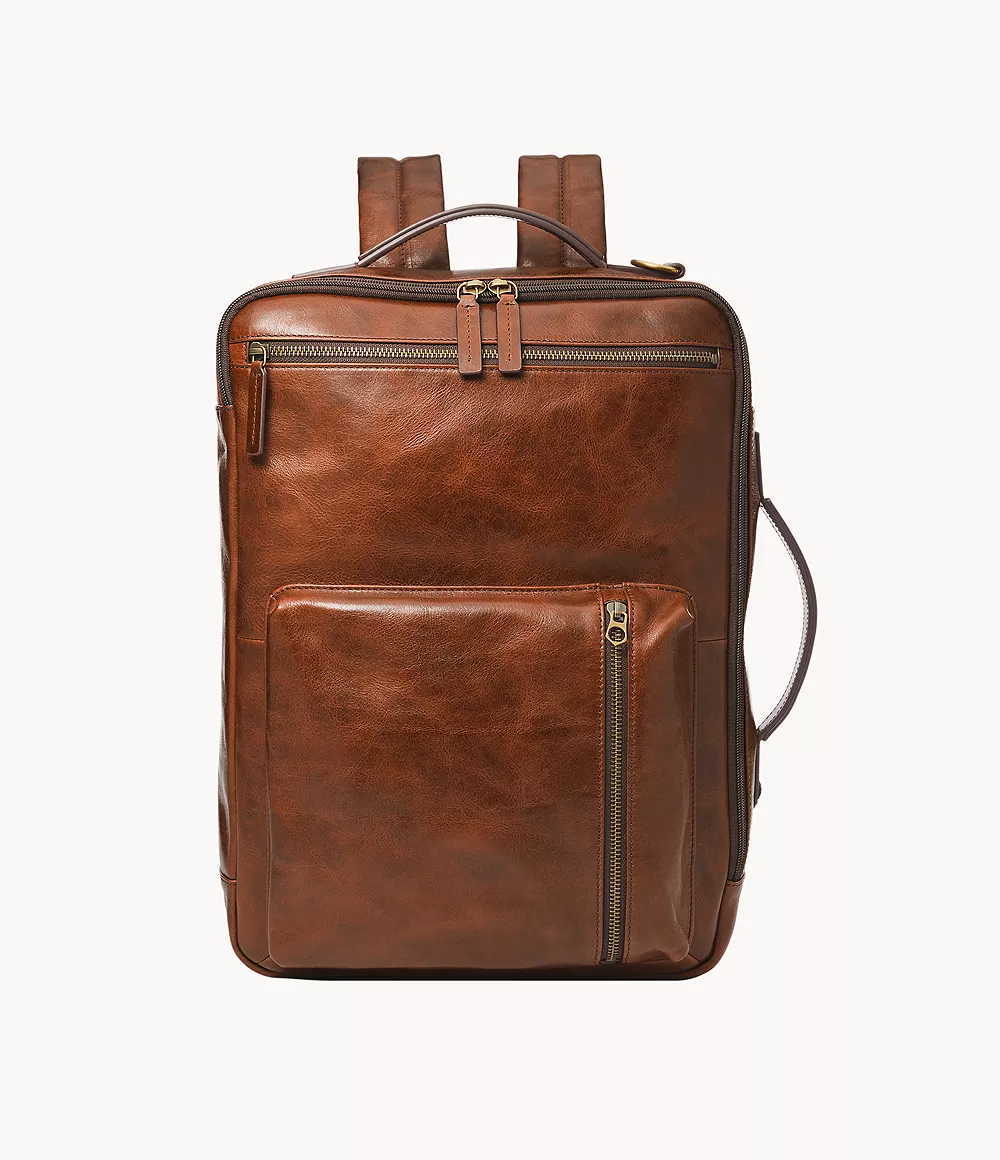 Fossil - Brown - Man Backpack GOOFASH