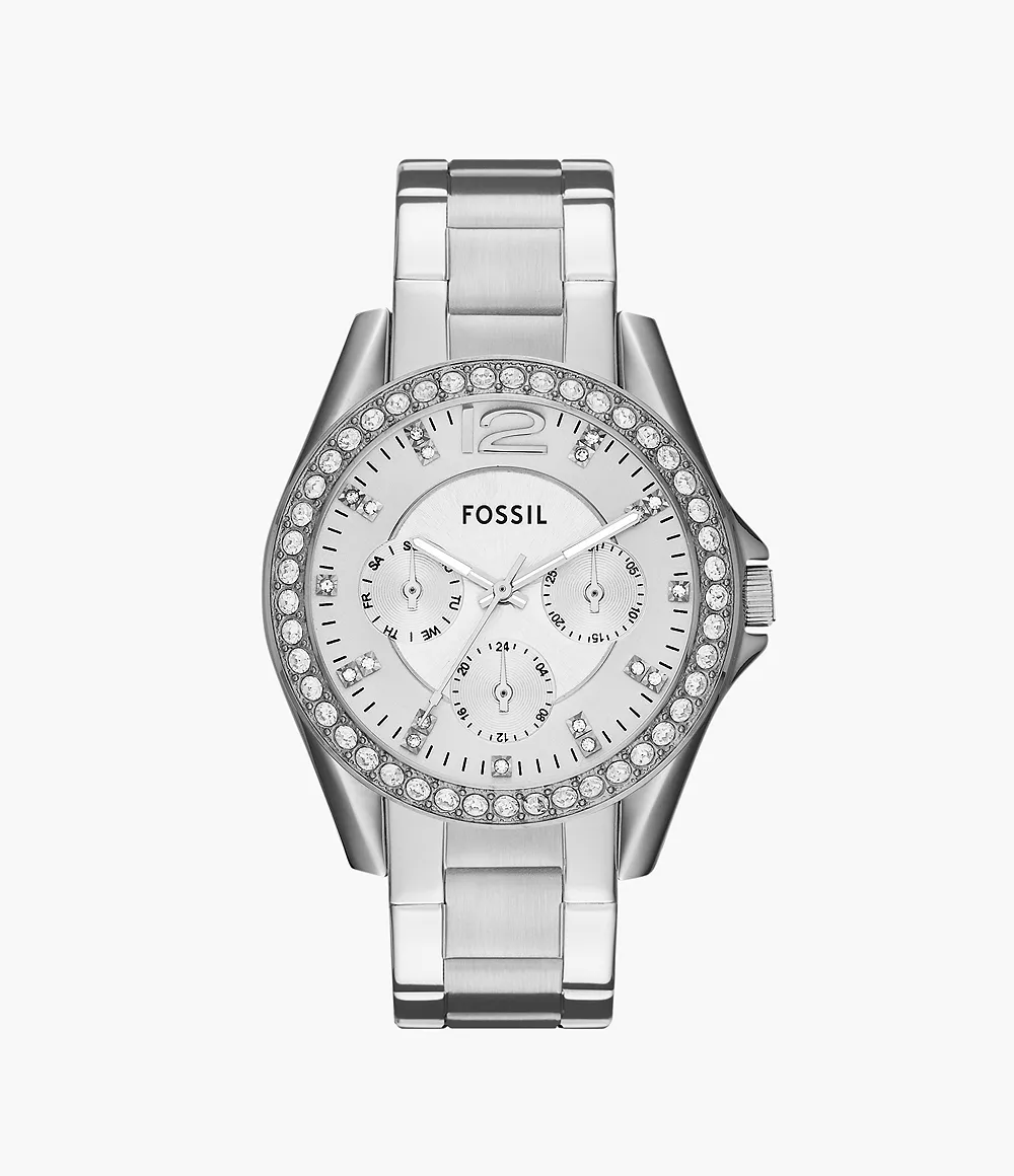 Fossil Ladies Watch in Silver GOOFASH