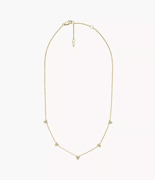 Fossil - Necklace Gold Ladies GOOFASH