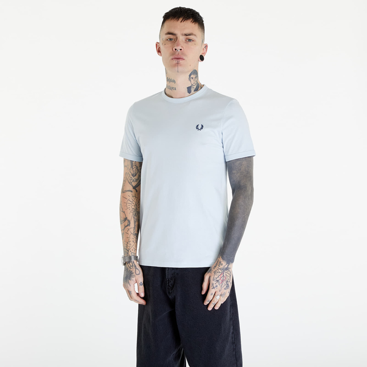 Fred Perry - Blue Gents Ringer T-Shirt - Footshop GOOFASH