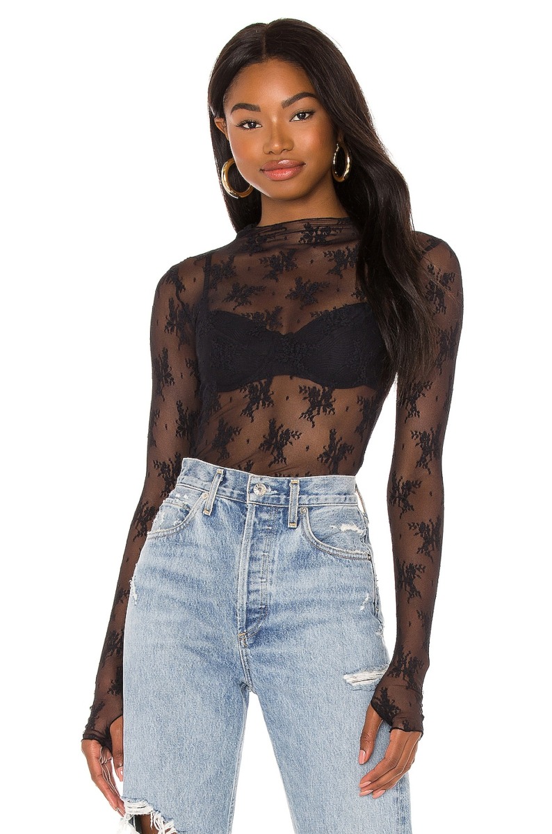 Free People Women's Top Black from Revolve GOOFASH