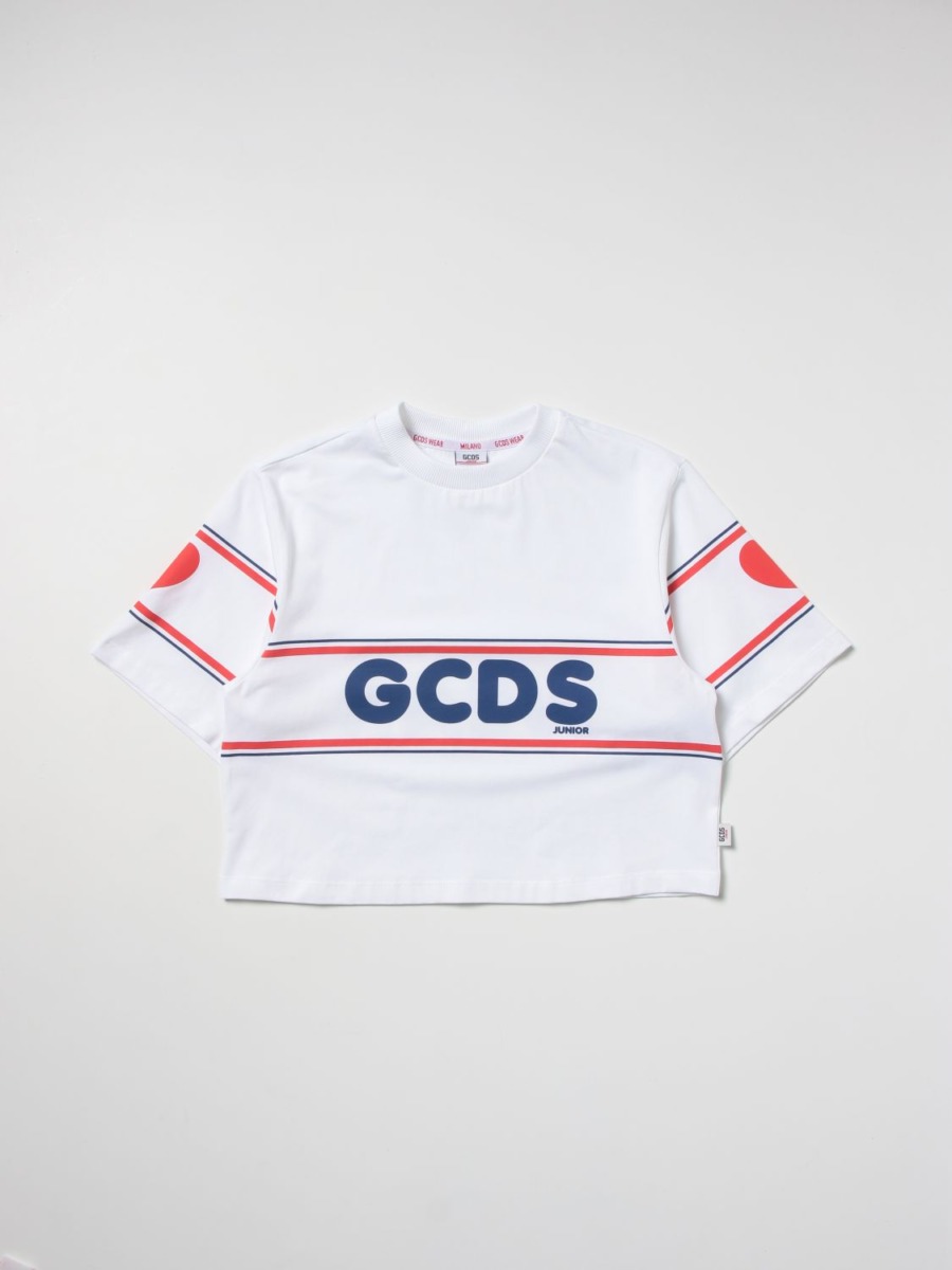 Gcds - White Ladies T-Shirt Giglio GOOFASH