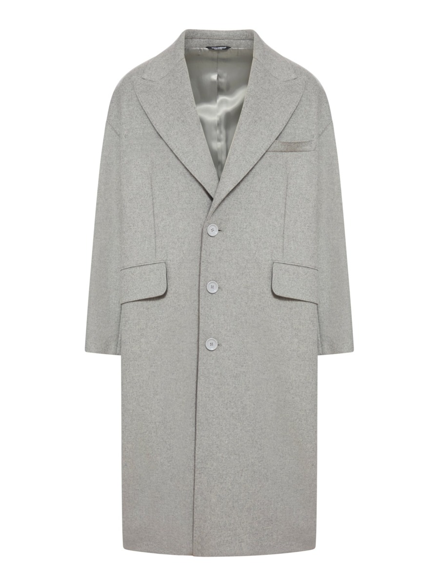 Gent Coat in Grey Dolce & Gabbana - Suitnegozi GOOFASH