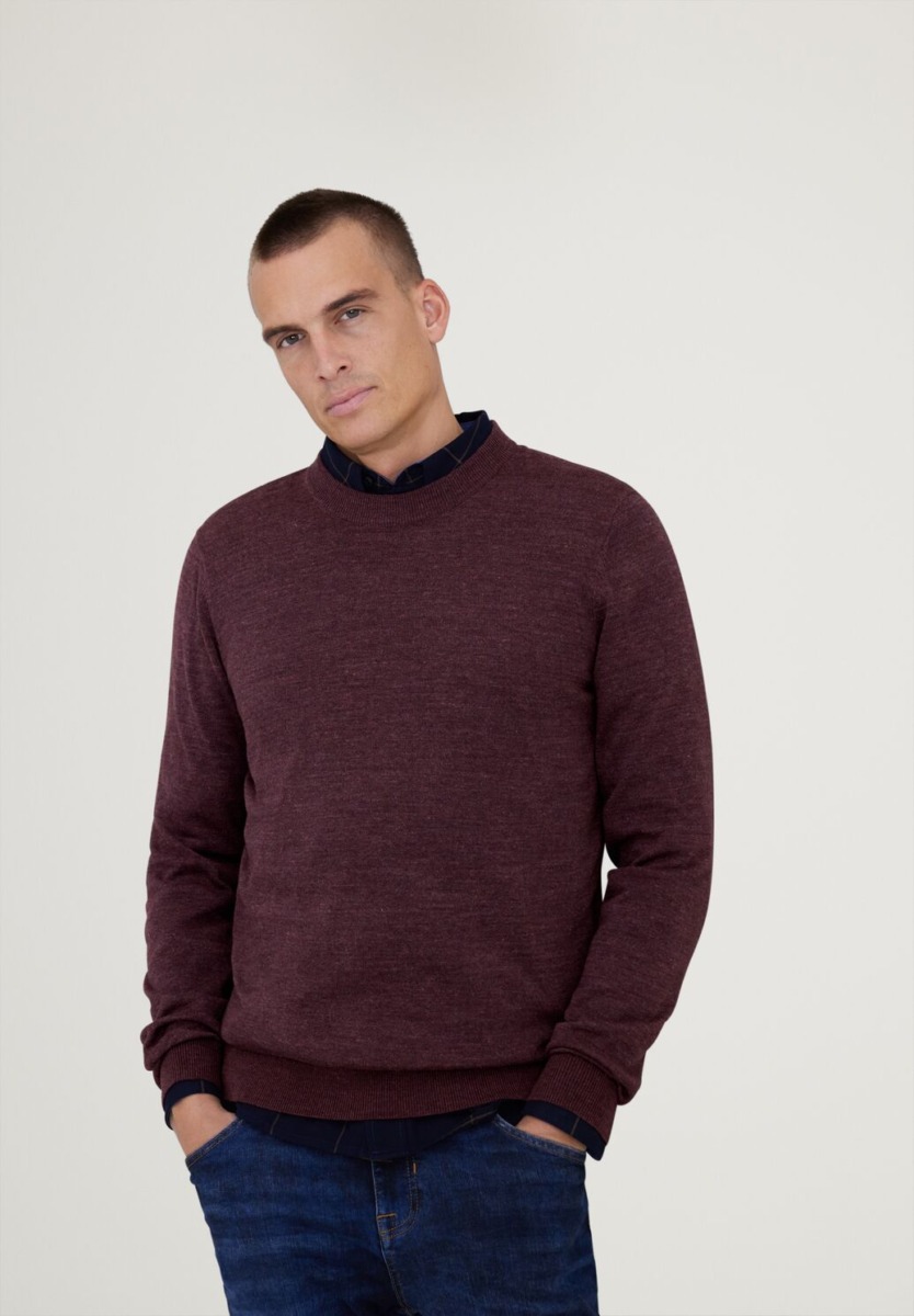 Gent Knitted Sweater in Red Street One GOOFASH