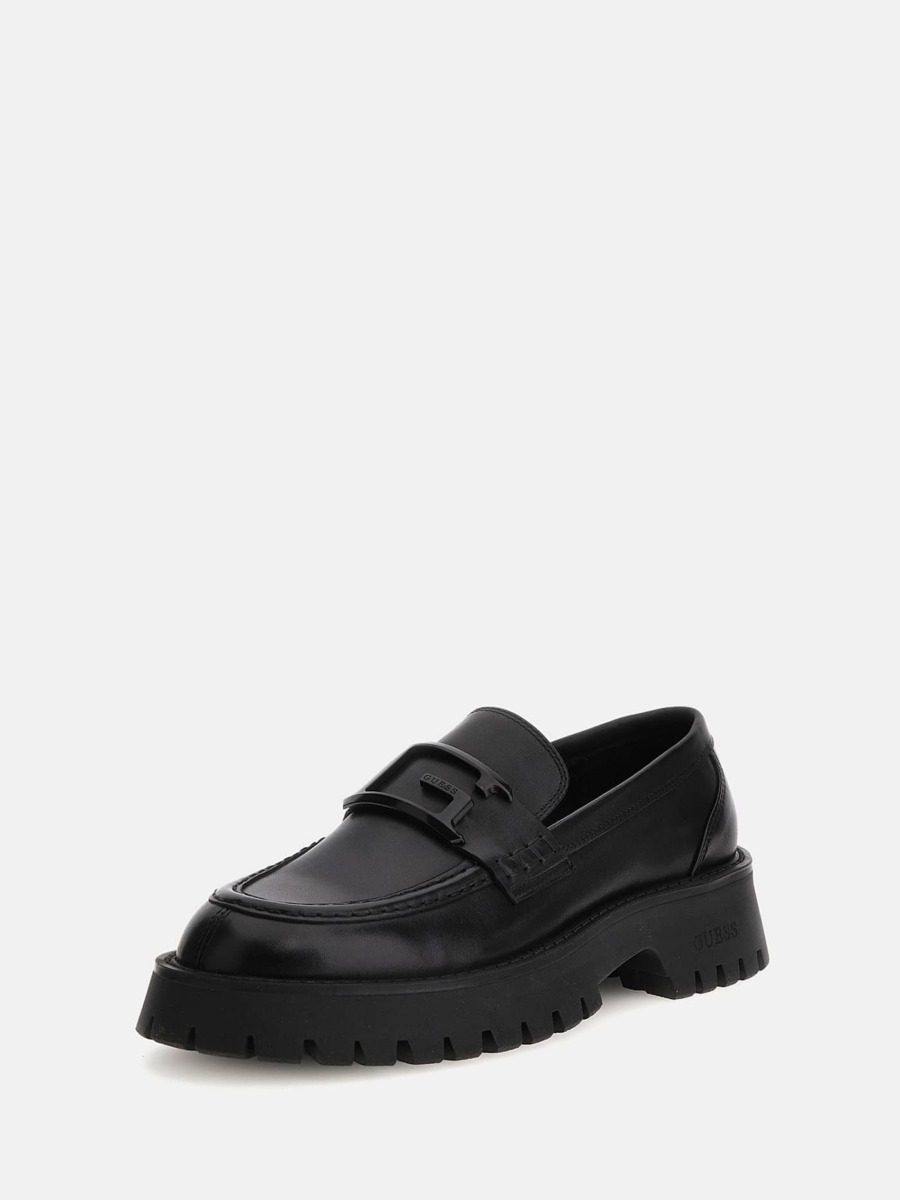 Gent Moccasins in Black - Guess GOOFASH