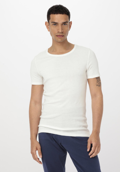 Gent T-Shirt White from Hessnatur GOOFASH