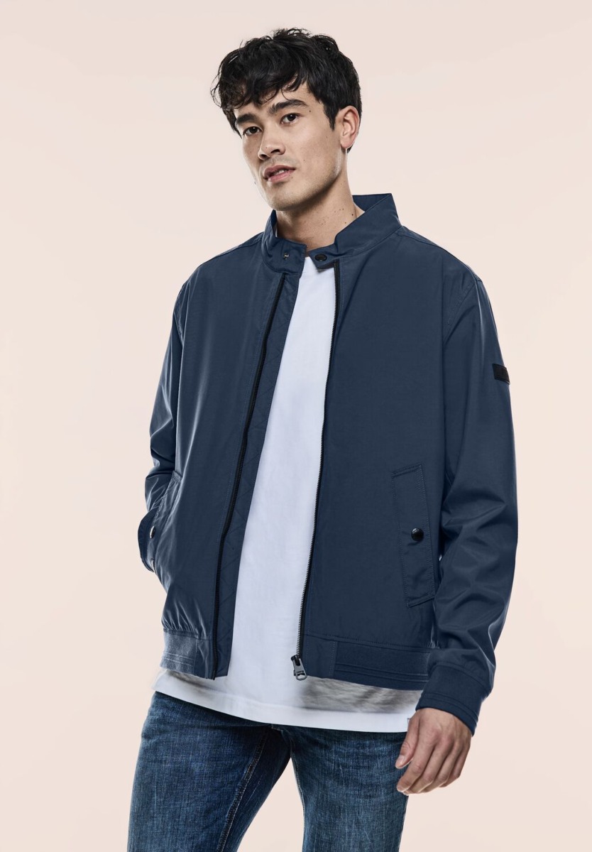Gents Jacket Blue from Street One GOOFASH