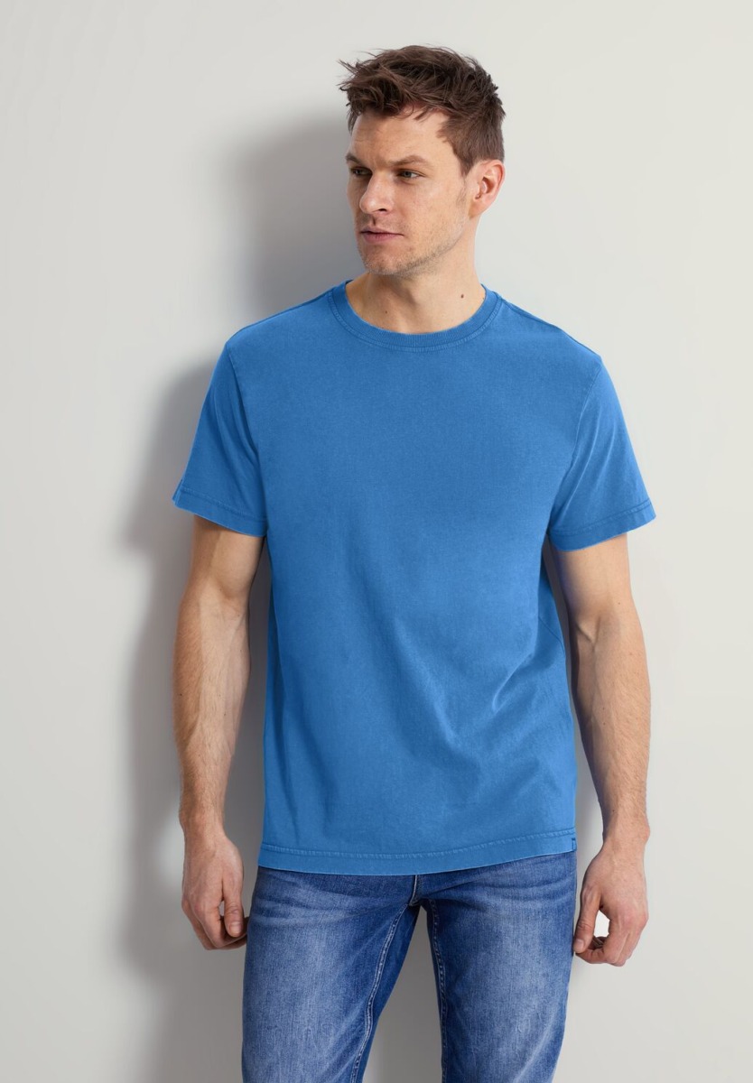 Gents T-Shirt in Blue Street One GOOFASH