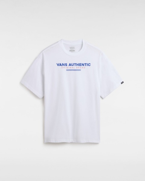 Gents White T-Shirt by Vans GOOFASH