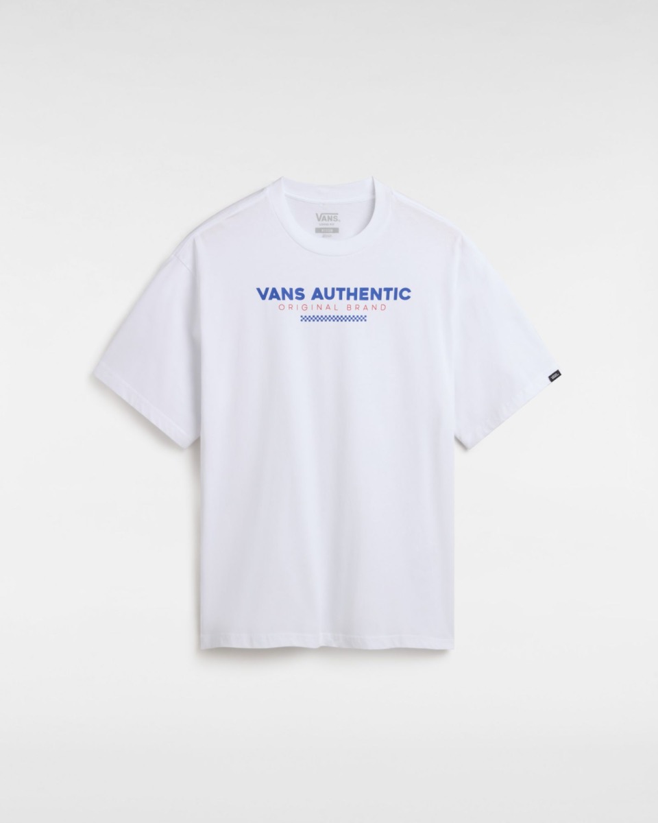 Gents White T-Shirt by Vans GOOFASH
