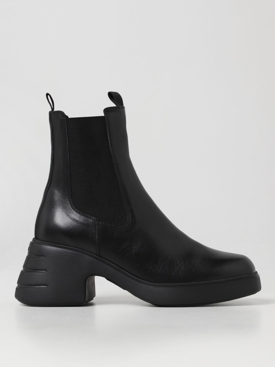 Giglio - Black Flat Boots for Woman by Hogan GOOFASH