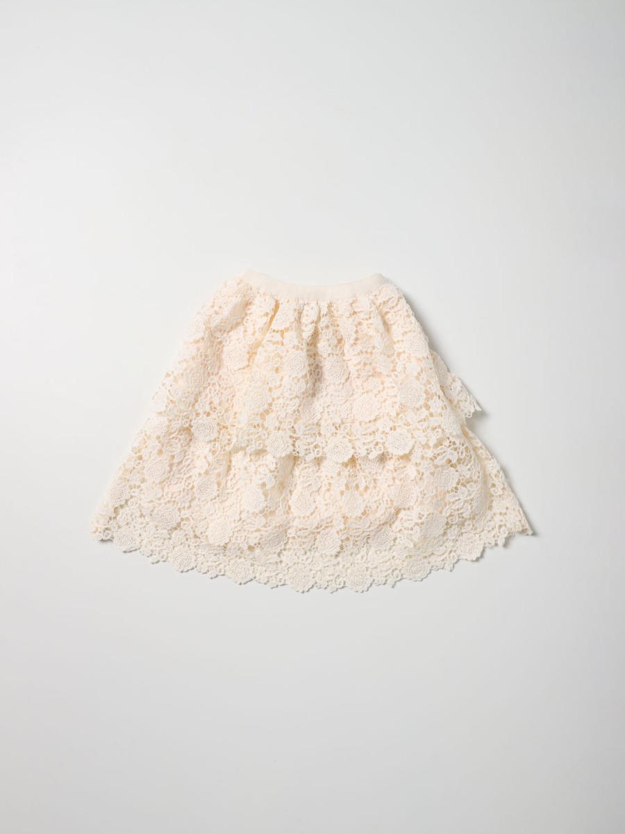 Giglio Ivory Skirt from Self-Portrait GOOFASH