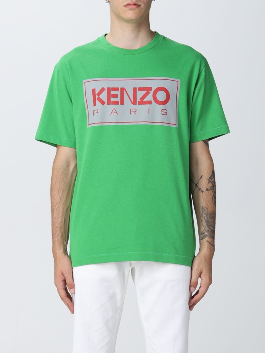 Giglio - Man T-Shirt Green from Kenzo GOOFASH