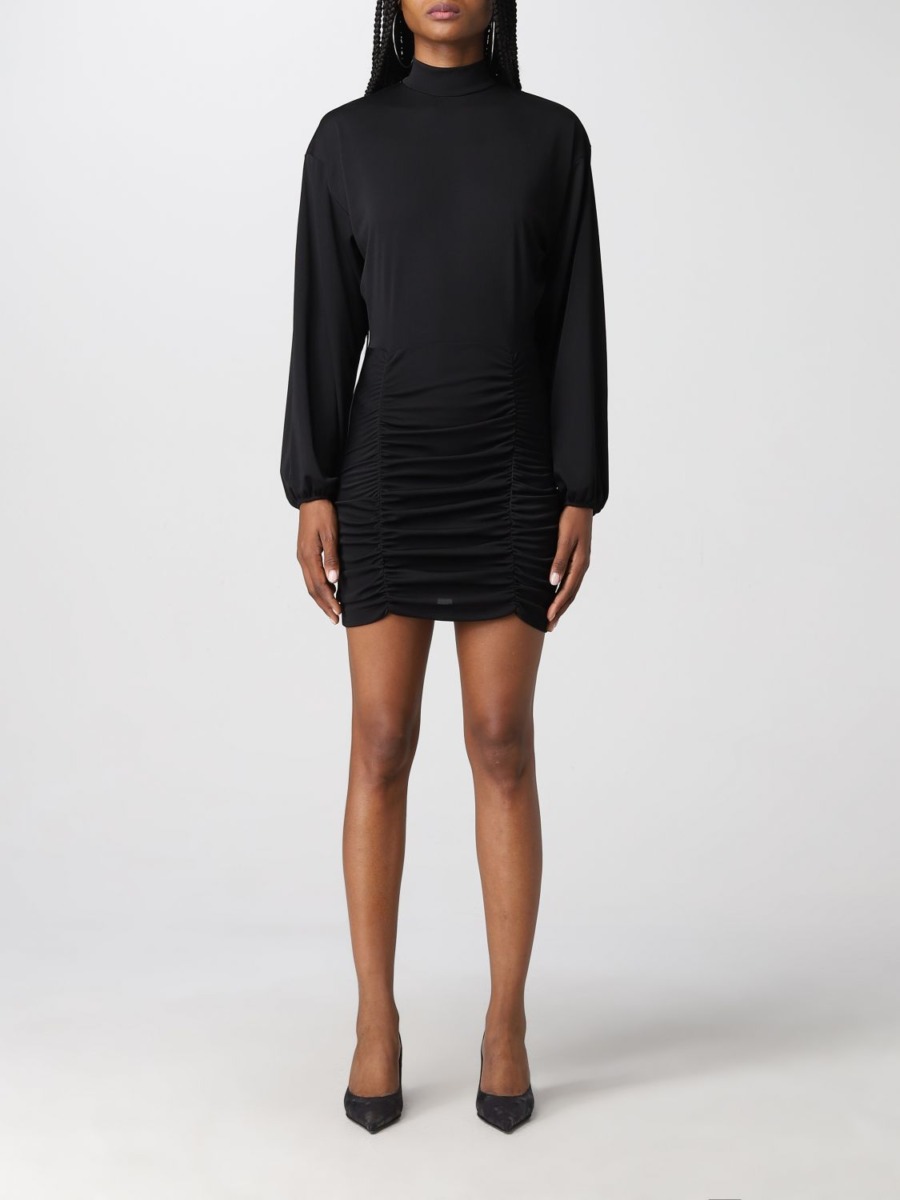 Giglio Woman Dress in Black from Dondup GOOFASH