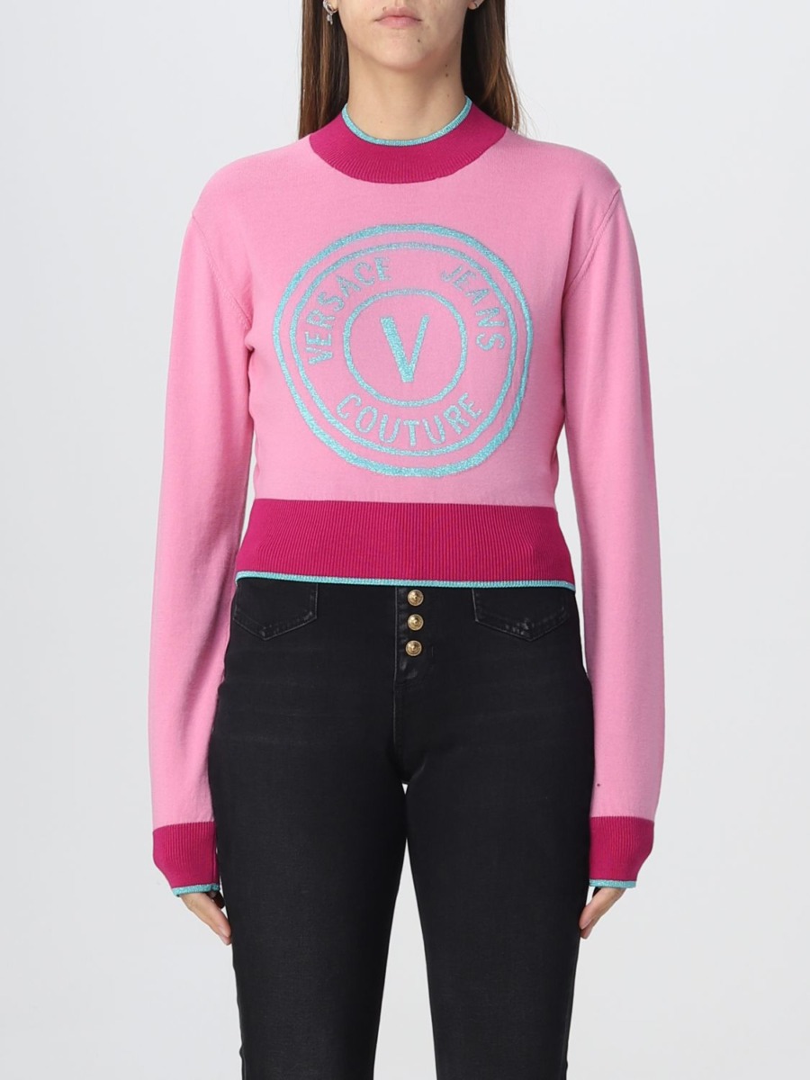 Giglio Woman Jumper in Pink by Versace GOOFASH