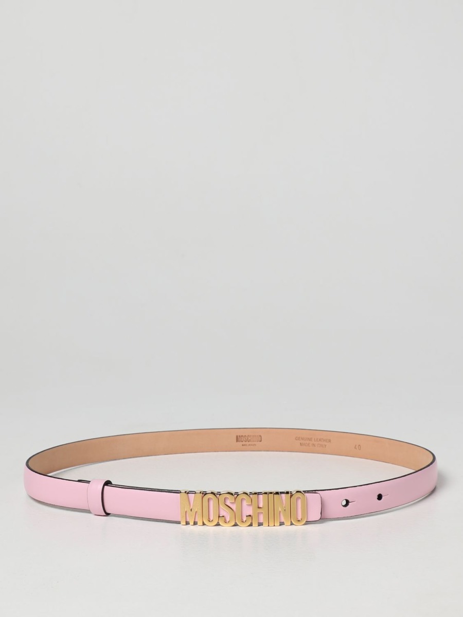 Giglio Womens Belt Pink from Moschino GOOFASH