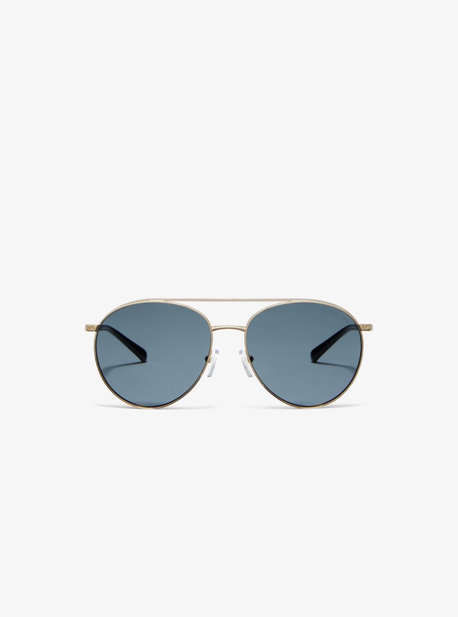 Gold Men's Sunglasses Michael Kors GOOFASH