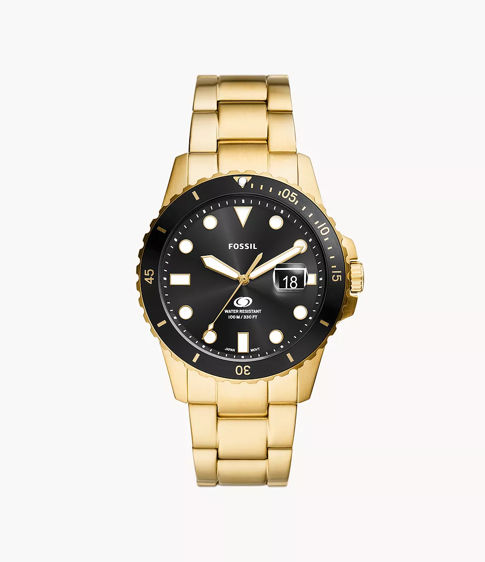 Gold Mens Watch Fossil GOOFASH