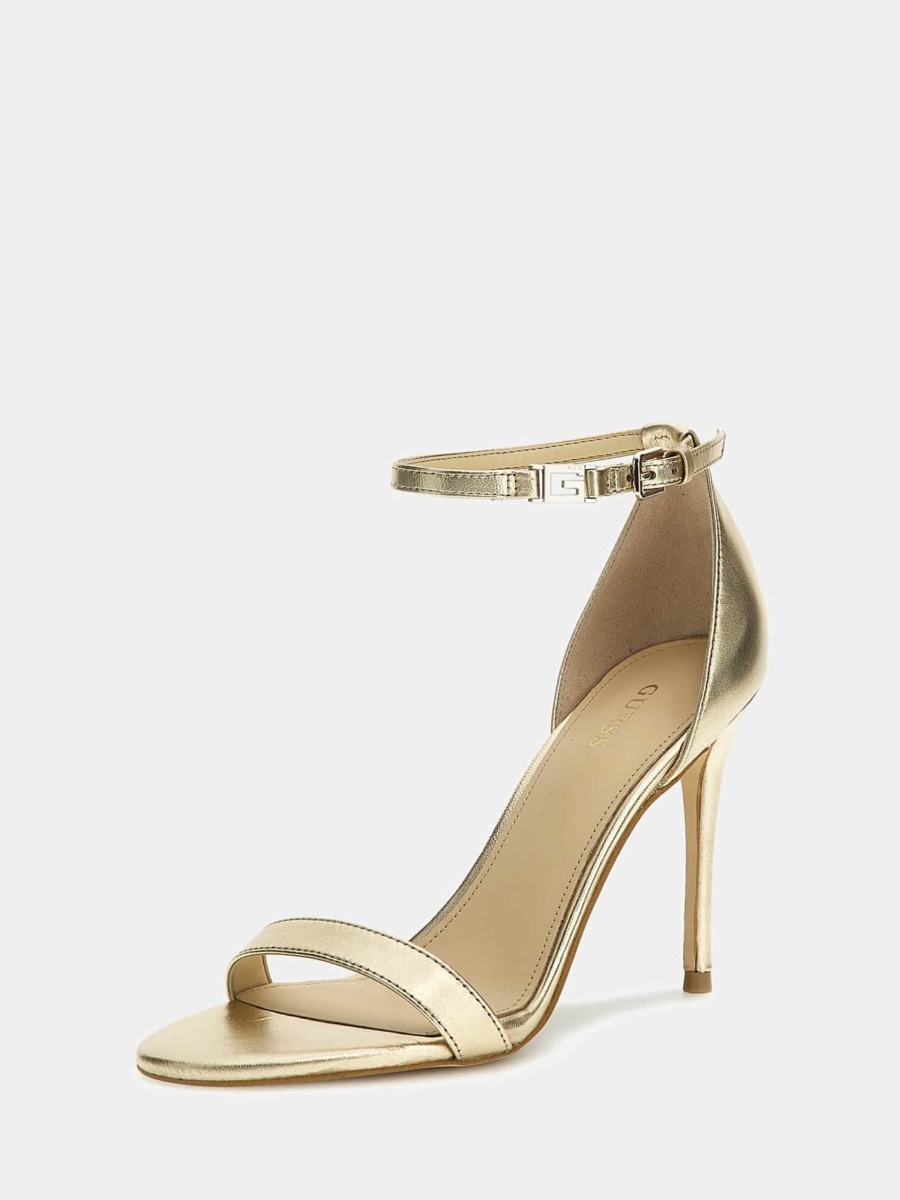 Gold Woman Sandals Guess GOOFASH