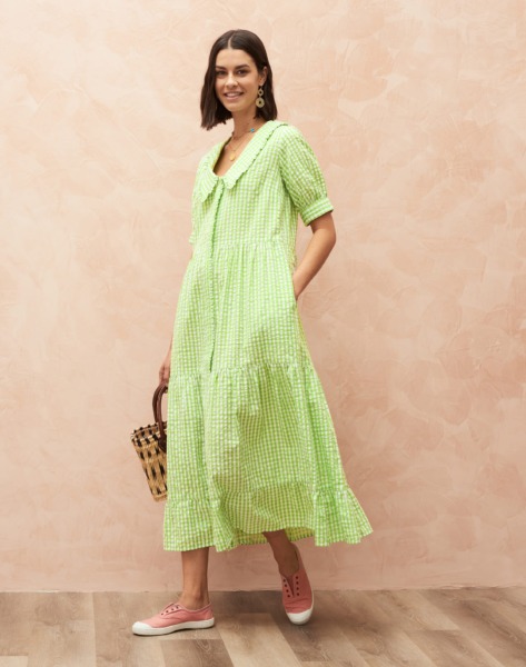 Green Dress for Women at Brora GOOFASH
