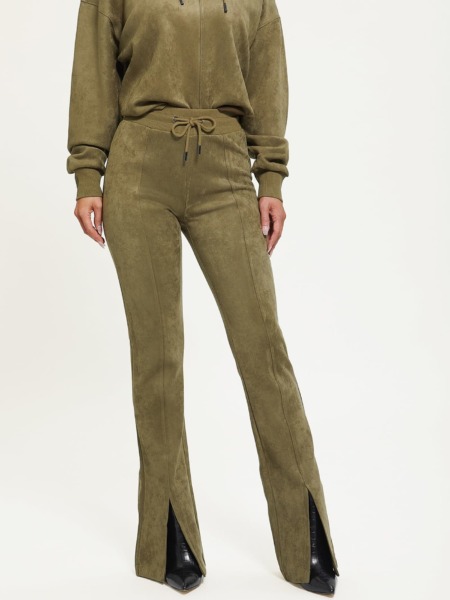 Green Flared Trousers - Woman - Guess GOOFASH