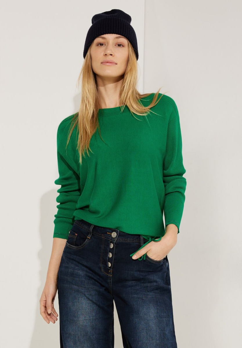 Green Knitted Sweater - Woman - Cecil GOOFASH