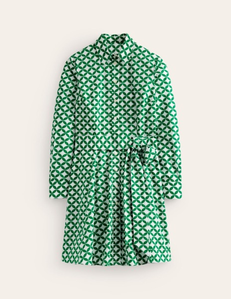 Green Ladies Shirt Dress - Boden GOOFASH