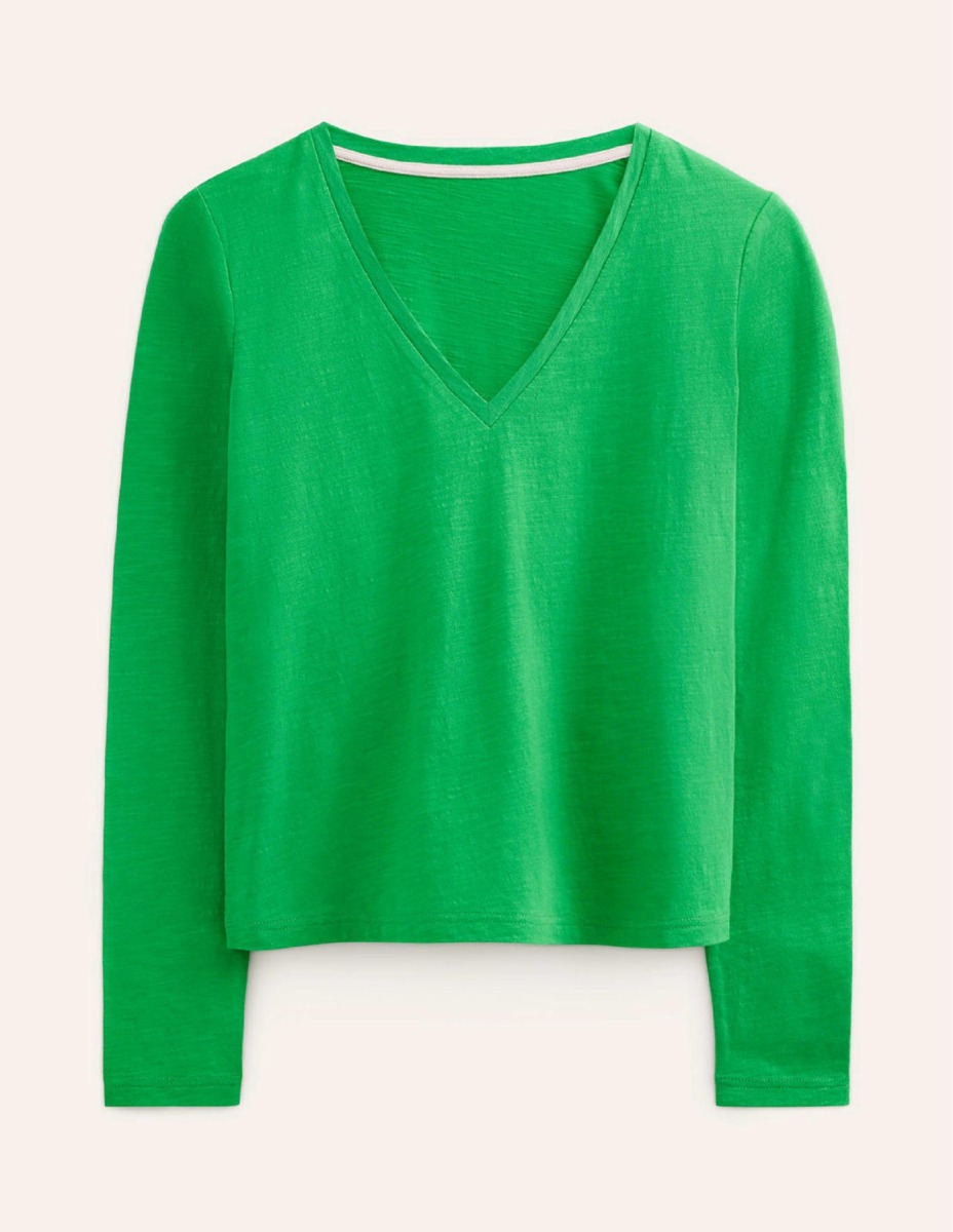 Green Long Sleeve Top for Woman from Boden GOOFASH