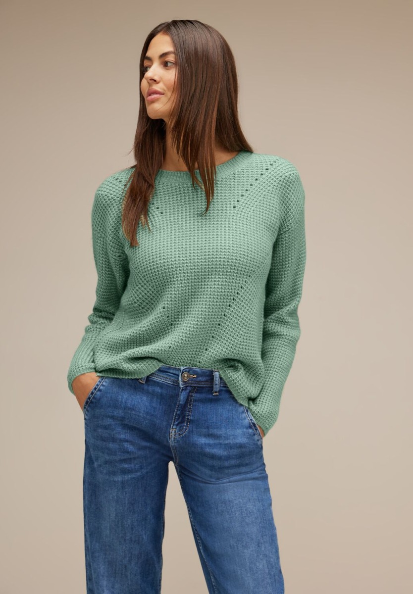 Green Sweater - Women - Street One GOOFASH