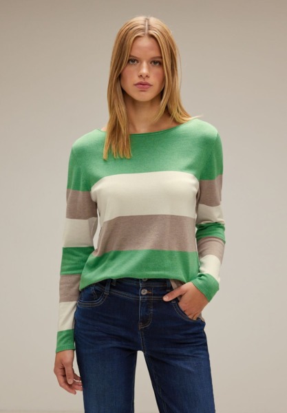 Green Sweater from Street One GOOFASH