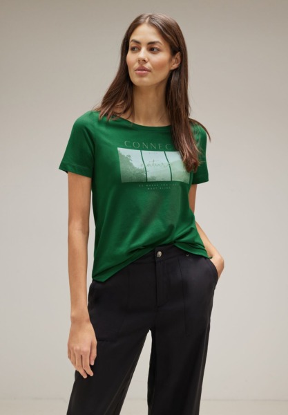 Green T-Shirt from Street One GOOFASH