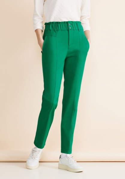 Green Trousers at Street One GOOFASH