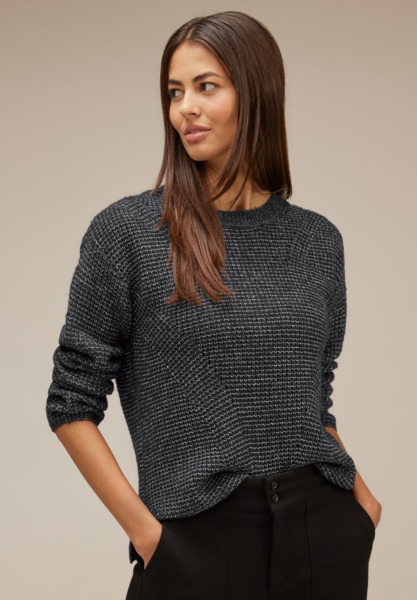 Grey Sweater for Women by Street One GOOFASH